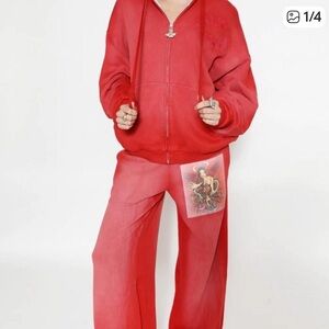 Boys Lie She Devil Red Hoodie and Sweatpants XS
